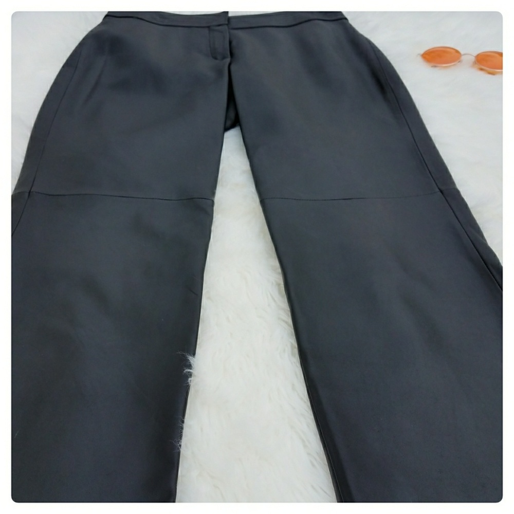 Apostrophe Black Leather Pants - Picture 6 of 8